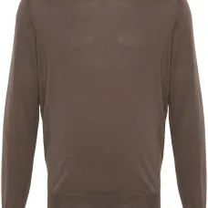 Джемпер с отделкой в рубчик