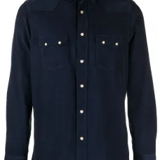 Вельветовая рубашка с длинными рукавами