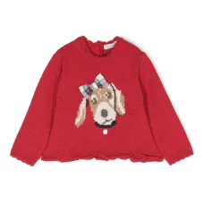 Свитер вязки интарсия