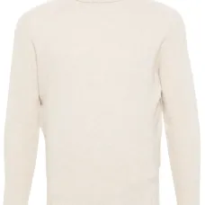 Джемпер с высоким воротником и отделкой в рубчик