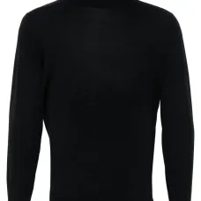 Джемпер из шерсти мериноса с высоким воротником