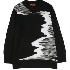 Шерстяной джемпер вязки интарсия