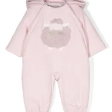 Дутый ромпер с искусственным мехом