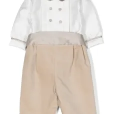 Ромпер с атласной отделкой