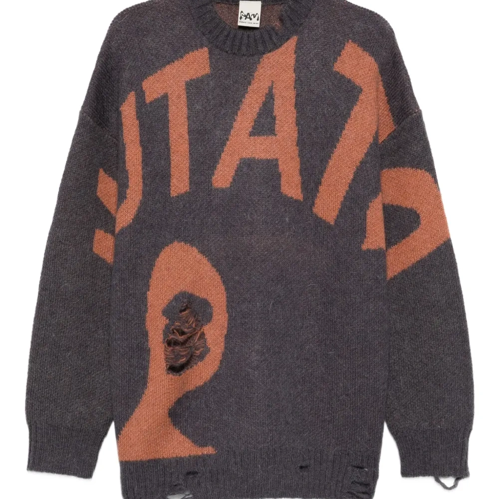 Свитер Mutate с эффектом потертости