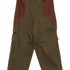 Брюки с контрастными вставками