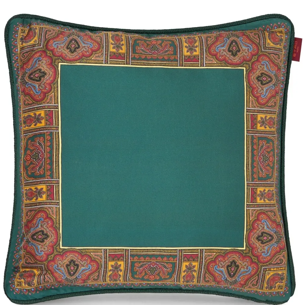 Шелковая подушка с принтом пейсли