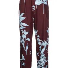Прямые брюки с цветочным узором