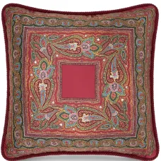 Шелковая подушка с принтом пейсли