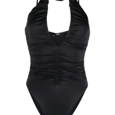 Купальник с цветочной аппликацией