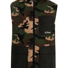 Жилет на молнии с камуфляжным принтом