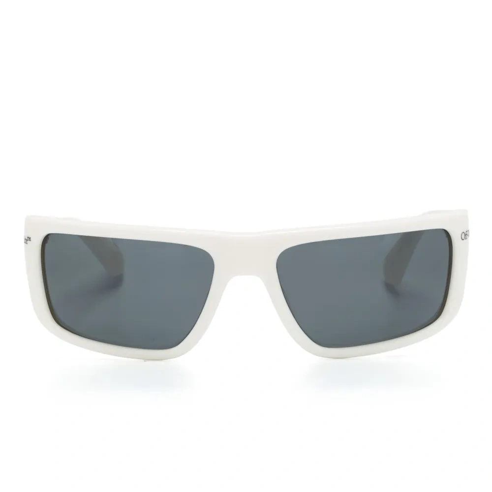 Солнцезащитные очки в прямоугольной оправе с логотипом Солнцезащитные очки в прямоугольной оправе с логотипом