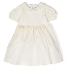 Платье с оборками и бантом