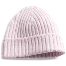 Кашемировая шапка бини в рубчик