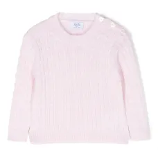 Джемпер из шерсти мериноса фактурной вязки