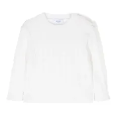 Джемпер из шерсти мериноса фактурной вязки