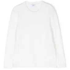 Джемпер из шерсти мериноса фактурной вязки