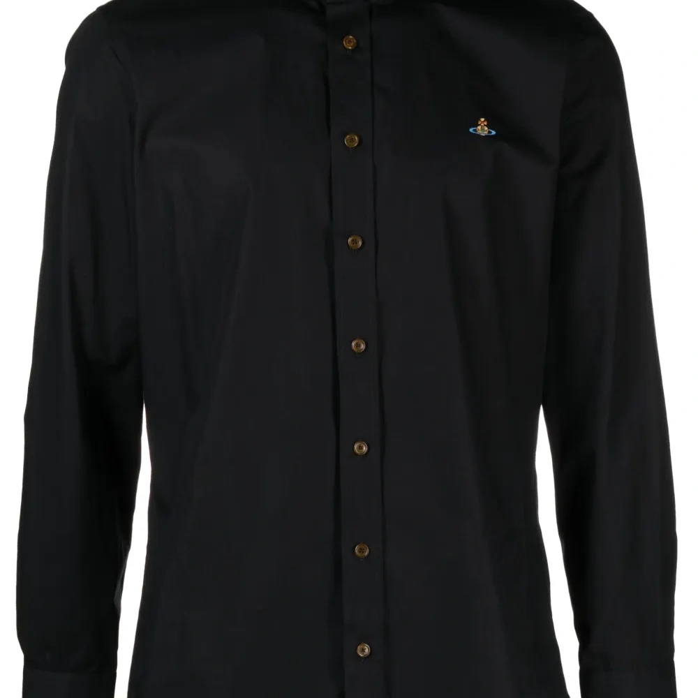 Поплиновая рубашка с вышивкой Orb