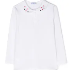 Футболка с длинными рукавами и вышивкой