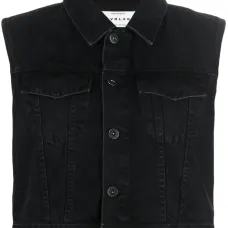 Джинсовый жилет Caroline с отложным воротником Джинсовый жилет Caroline с отложным воротником