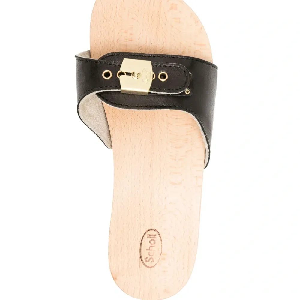 Шлепанцы Pescura на деревянной подошве