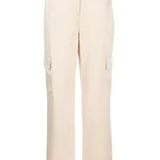 Атласные брюки прямого кроя