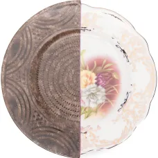 Тарелка Hybrid Nok в стиле колор-блок Тарелка Hybrid Nok в стиле колор-блок