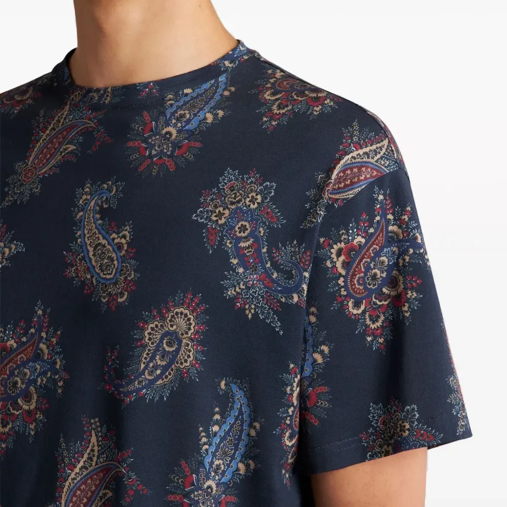 Футболка с принтом пейсли