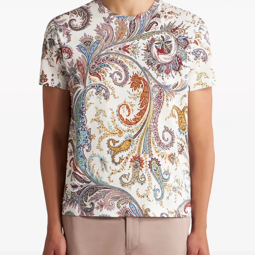 Футболка с принтом пейсли