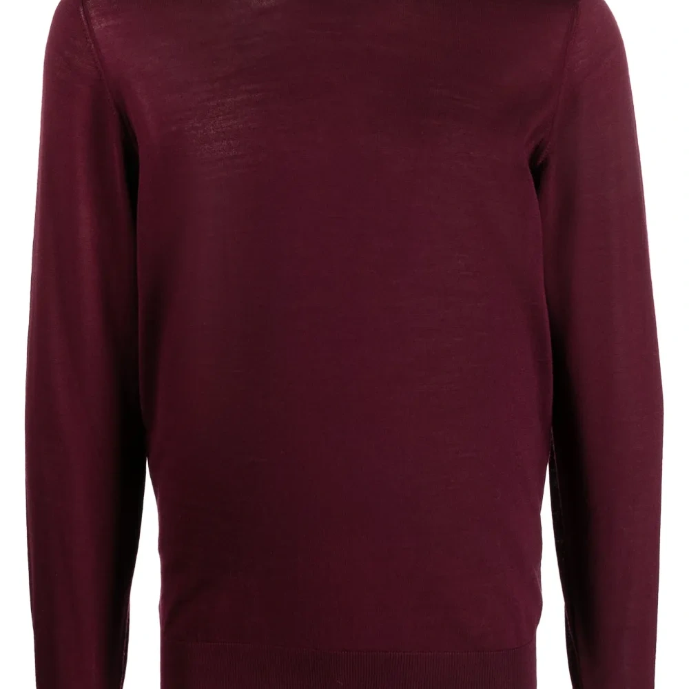 Шерстяной джемпер с круглым вырезом