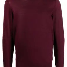 Шерстяной джемпер с круглым вырезом