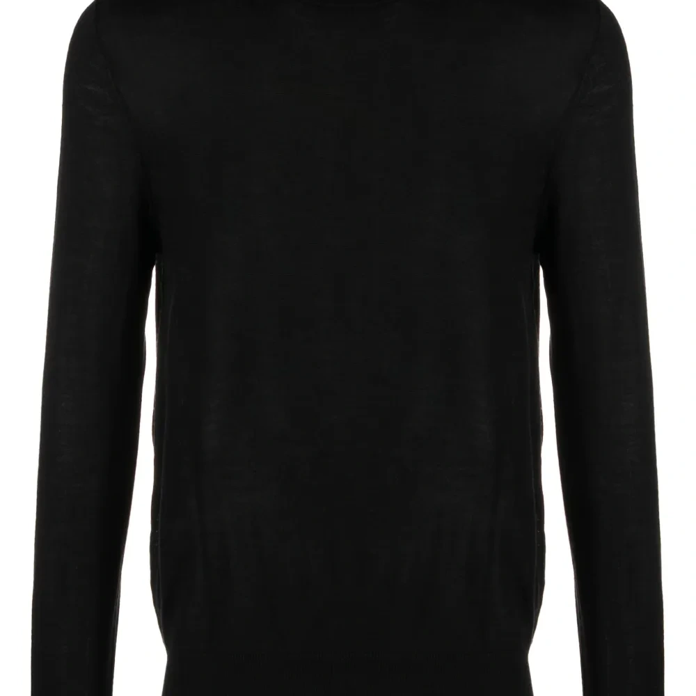 Джемпер из смесовой шерсти с высоким воротником