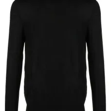 Джемпер из смесовой шерсти с высоким воротником