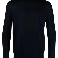 Джемпер тонкой вязки с высоким воротником Джемпер тонкой вязки с высоким воротником