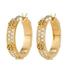 Маленькие серьги-кольца Miller с кристаллами Маленькие серьги-кольца Miller с кристаллами