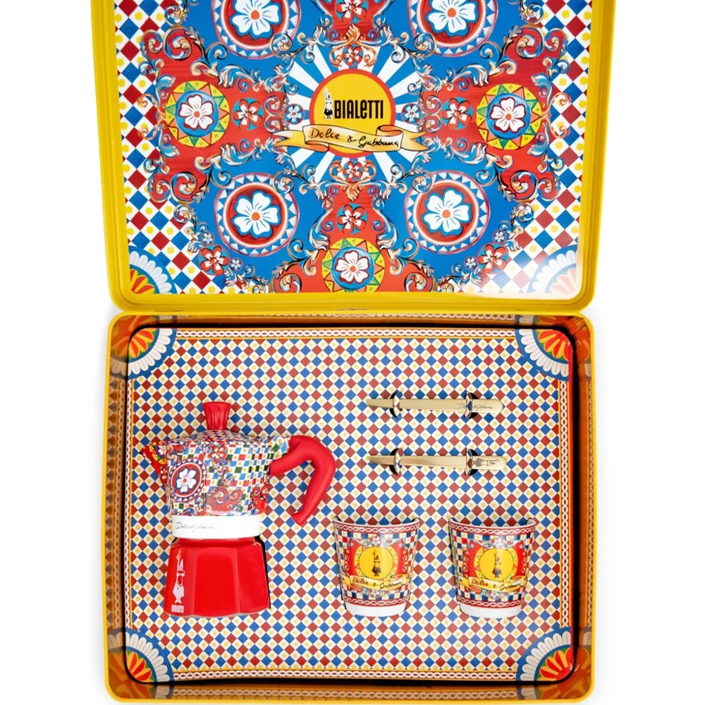 Набор Moka Express с принтом Carreto из коллаборации с Bialetti