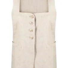 Льняной топ Maya с квадратным вырезом Льняной топ Maya с квадратным вырезом