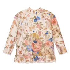 Топ August с цветочным принтом