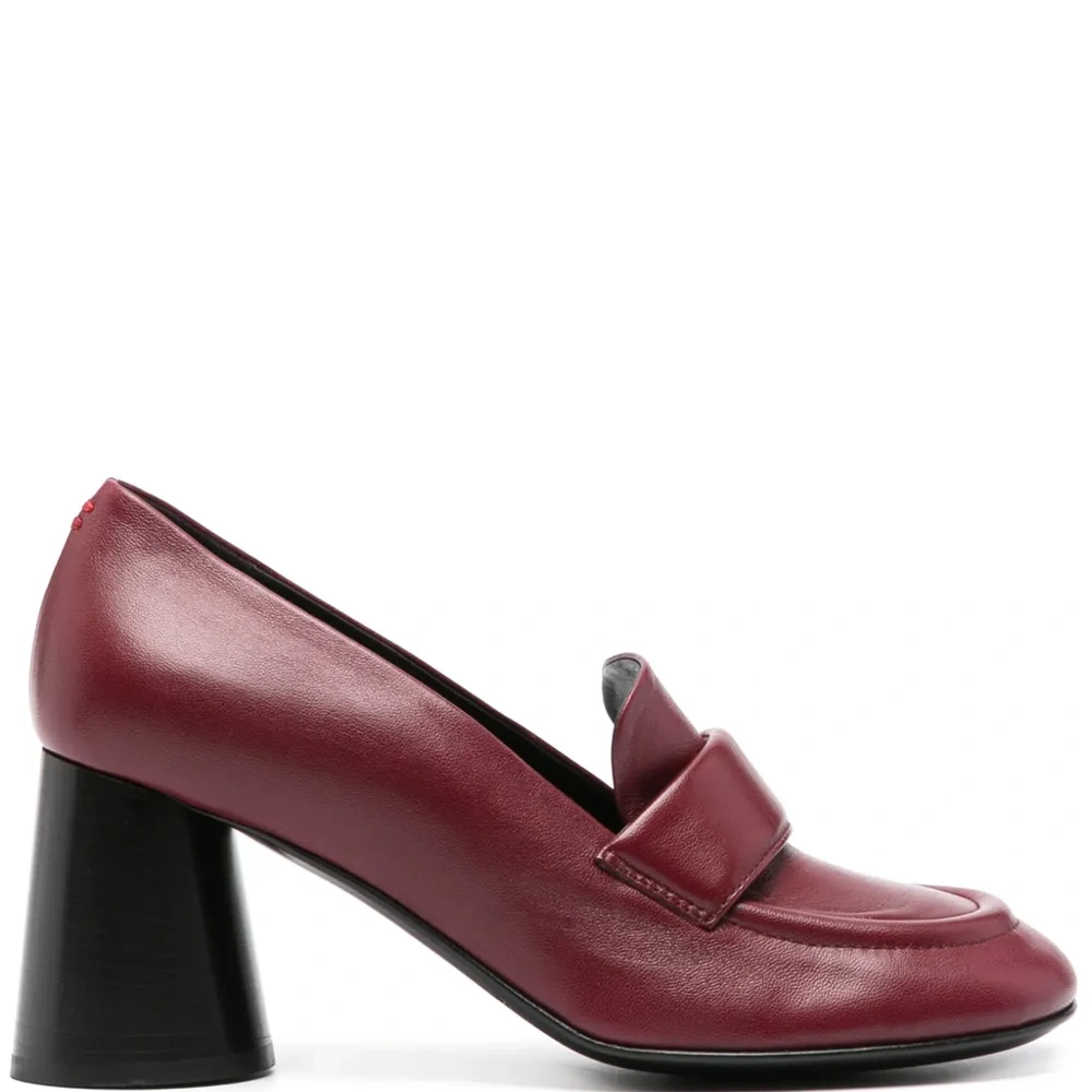 Лоферы на блочном каблуке