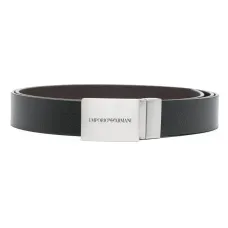 Двусторонний ремень с пряжкой-логотипом Двусторонний ремень с пряжкой-логотипом