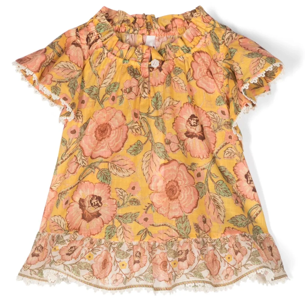 Блузка Junie с оборками и цветочным принтом