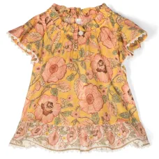 Блузка Junie с оборками и цветочным принтом