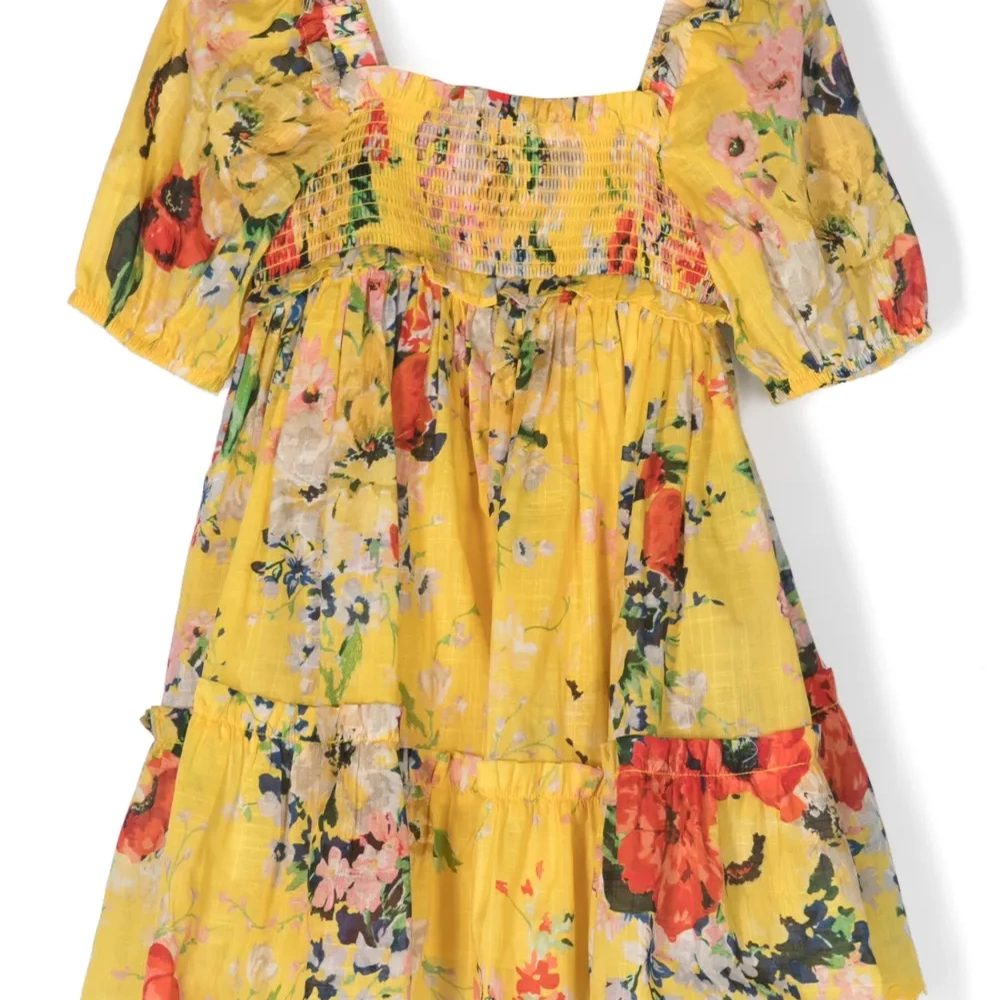 Присборенное платье Alight с цветочным принтом