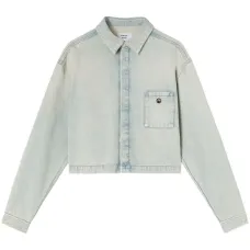 Джинсовая куртка с логотипом Джинсовая куртка с логотипом