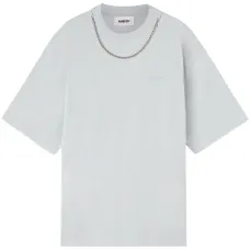 Футболка с цепочным декором