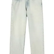 Прямые джинсы с бахромой