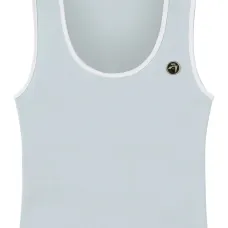 Топ с круглым вырезом и логотипом