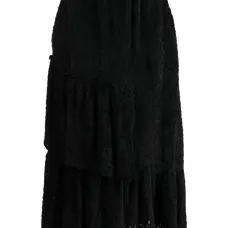 Ярусная юбка миди