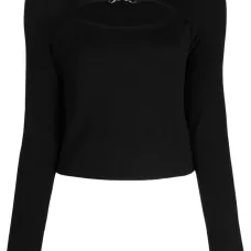 Укороченный топ с пряжкой