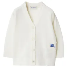 Кардиган с V-образным вырезом и вышитым логотипом